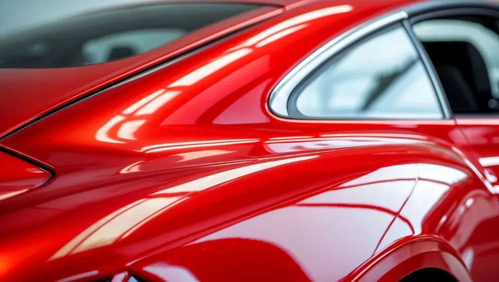 Peinture voiture rouge
